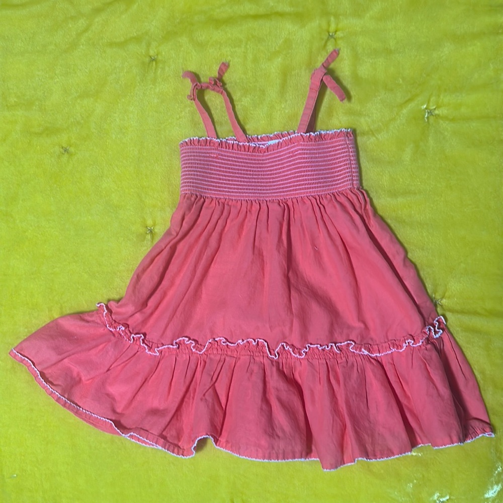 Janie and Jack Coral Dress 12-18 Months